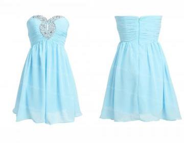 short light blue dresses